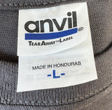 Anvil Men's A Perfect Day Golf Graphic Gray Short Sleeve Shirt Size Large