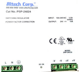 Altech Corp PSP-24024 Switching Regulator Input 100-240VAC 3.5A 50-60Hz