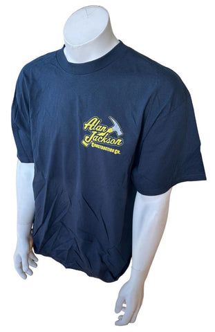 Alstyle Men's Alan Jackson Construction Co. Hard Hat And A Hammer Shirt Size XL