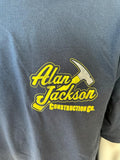 Alstyle Men's Alan Jackson Construction Co. Hard Hat And A Hammer Shirt Size XL