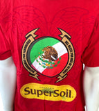 Alstyle Men's SuperSoil Ortho 1 Graphic Red Short Sleeve Shirt Size Large