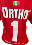 Alstyle Men's SuperSoil Ortho 1 Graphic Red Short Sleeve Shirt Size Large