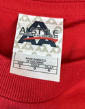 Alstyle Men's SuperSoil Ortho 1 Graphic Red Short Sleeve Shirt Size Large