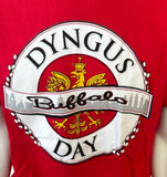Anvil Men's Dyngus Day Buffalo Graphic Red Short Sleeve Shirt Size X-Large