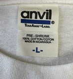 Anvil Men's Dyngus Day Buffalo Graphic White Short Sleeve Shirt Size Large