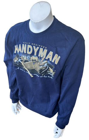 Jerzees Men's Fully Equipped Handyman Professional Crewneck Sweatshirt Size L