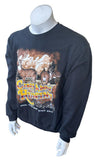 Jerzees Men's Crazy About Hunting Black Crewneck Sweatshirt Size Large