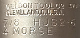Weldon HJS2-6 End Mill Tool Holder 7/8" 4 Morse M14
