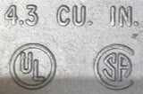 Red Dot Conduit Body 1/2" T 4.3"³ (Bag of 8)