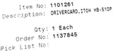 Itoh Denki HB-510P Drive Card 24V 1ERR Block 2DIR Block 3ESTOP Block