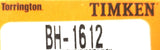 Torringon Timken BH-1612 Needle Bearing 02V 051 220511-2 (Lot of 2)