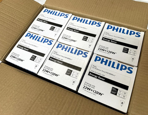 Philips 15702-4 Reflector Flood Light Bulb EL/A R40 23W 120V 2700K (Box of 6)