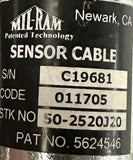 Mil-Ram 50-2520J20 Cable Sensor 20' 5624546 011705 C19681