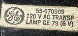 General Electric 55-670903 Green Square Push Button Switch 120 VAC