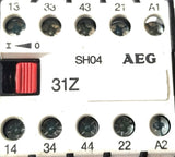 AEG 910-302-071-00 Contactor Relay SH04 E-Nr 31Z 600VAC 16A A600 12-16AWG