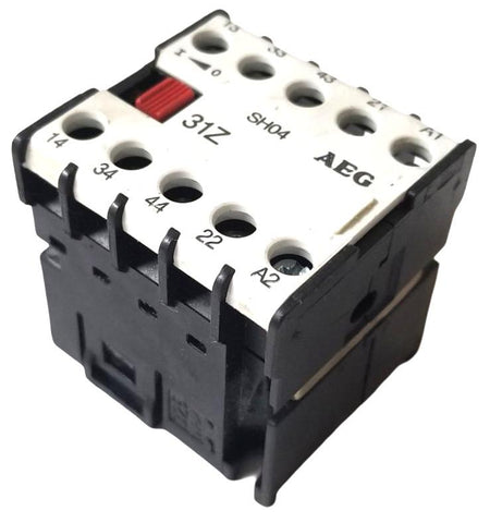 AEG 910-302-071-00 Contactor Relay SH04 E-Nr 31Z 600VAC 16A A600 12-16AWG