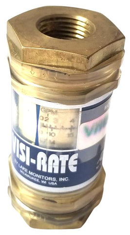 Visi-Rate Lake Monitors VRB-DH-10 Flow Meter 200Psi Max 250°F Max