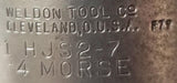 Weldon 1 HJS2-7 End Mill Tool Holder #4 Morse F79