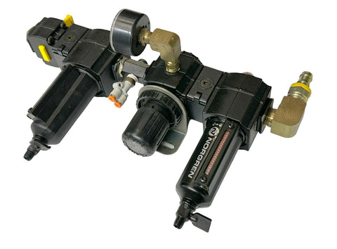 Norgren Excelon L73M-4AP-QDN Filter Regulator Lubricator w/ T73E-4AAA-P1N