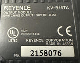 Keyence KV-B16TA Programmable Controller Output Module 30VDC 0.2A