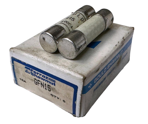 Ferraz Shawmut GFN15 Time Delay Fuse 125V 15A (Box of 5)