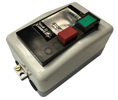 Ward Leonard Manual Motor Starter Upstart Start Stop Reset Push Buttons