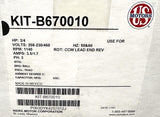 US Motors P63SYDYK-4257 Polyphase Air Over Motor B67-0010 3/4 HP 1140 RPM 3 PH