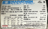 Marathon Electric AVD 56T34D5349F P Jet Pump Motor 3/4 HP 3450 RPM 230/460V