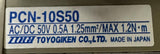 Toyogiken PCN-10S50 Interface Terminal Block AC/DC 50V 0.5A 1.25mm²/MAX 1.2N.m