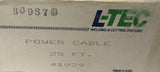 L-Tec 41V29 Black Vinyl Welding Power Cable 25' B09870
