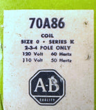 Allen-Bradley 70A86 Operating Coil Series K Type 70A 110/120 VAC 50/60 HZ