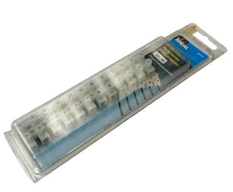 Ideal 89-610 Barrier Strip 12-Circuit 2-Row 10 mm 30A 600V