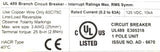 Altech D40 Branch Circuit Breaker 125VDC 10kA UL489 E305318 1P 0.2-63A