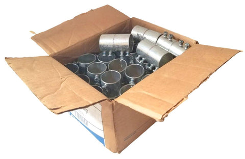 Steel City TK-124 EMT Set-Screw Couplings 1-1/4" Galvanized Steel (Box of 24)