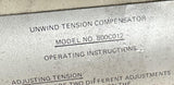 Compensating Tension Controls CTC 800C012 Unwind Tension Compensator