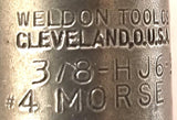 Weldon 3/8" - HJ6 - 2 End Mill Tool Holder 4 Morse