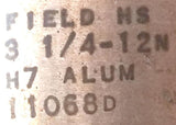 Field HS 3-1/4" - 12N Tap H7 Aluminum 11068D