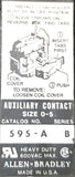 Allen-Bradley 509-B0D Motor Starter 42185-800-01 Ser B Size 1 A600
