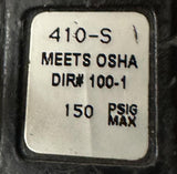 Parker 410-S Controlled Pressure Blow Gun W/ Air Hose Assembly 150 PSIG 1/4" NPT