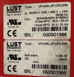 Lust VF1424L,HF,OP2,S56 Drive Inverter 11 KW 3 PH 460 VAC W/ KP100 Control Unit