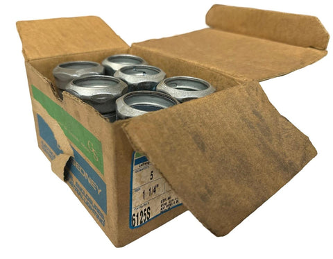 ETP 6125S Straight Compression Type EMT Coupling Steel Size 1-1/4" (Box of 6)