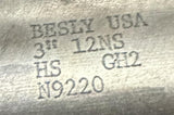 Besly 3"-12 NS Hand Tap 6 Flute USA HS GH2 N9220