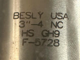 Besly 3"-4 NC Hand Tap 6 Flute HS GH9 F-5728