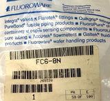Fluoroware FC6-8N Straight Adapter 3/8" Flaretek x 1/2" NPT 265120