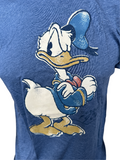 Disney Men's Donald Duck Tantrum Blue Short Sleeve Shirt Size Small