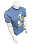 Disney Men's Donald Duck Tantrum Blue Short Sleeve Shirt Size Small