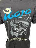 Mojo Sportfishing Gear Men's Black Short Sleeve Skull Shirt Size Medium