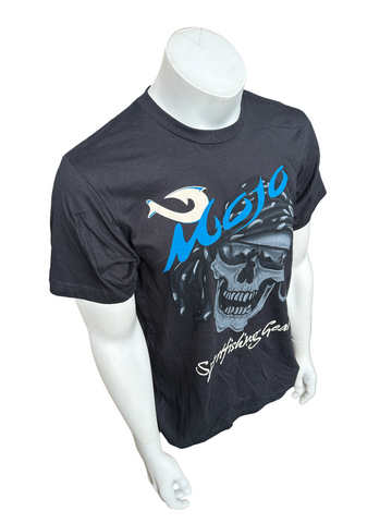 Mojo Sportfishing Gear Men's Black Short Sleeve Skull Shirt Size Medium