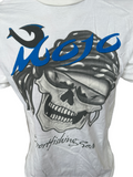 Mojo Sportfishing Gear Men's White Short Sleeve Skull Shirt Size Medium