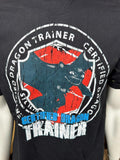 Anvil Men's Certified Dragon Trainer Graphic Black Short Sleeve Shirt Size Large